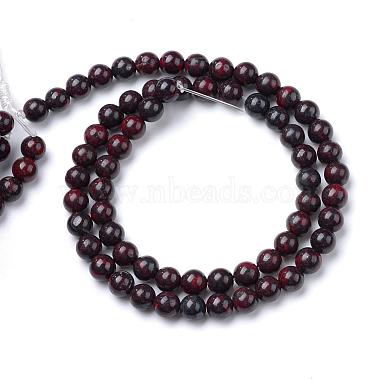 Natural Bloodstone Beads Strands(G-R412-06-8mm)-2