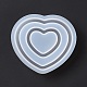 Moldes de silicona aptos para uso alimentario en forma de corazón doble diy(SIMO-D001-13)-3