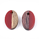 Resin & Walnut Wood Pendants(X-RESI-S358-30F)-2