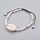 Natural Howlite Braided Bead Bracelets(BJEW-JB04079-03)-1