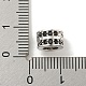 Perles européennes en laiton micro pavé de zircone cubique noire(KK-G493-44P)-3