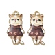 Printed Alloy Pendants(ENAM-K076-36G-05)-1