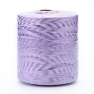 Waxed Polyester Cord for Jewelry Making, Flat, Lilac, 0.7mm, about 743.65 yards(680m)/roll(YC-F002-163)
