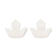 Opaque Resin Decoden Cabochons, Origami Paper Boat, White, 17x20x3mm(CRES-I036-01)