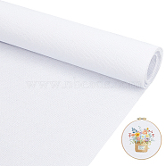 Cotton Embroidery Fabric, Square, White, 500x500x0.5mm(DIY-WH0021-89A)