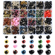 24 Styles Craft Plastic Doll Eye & Noses Kits, with Spacer, for Doll Making, Mixed Color, 274pcs/box(DOLL-YW0001-02)