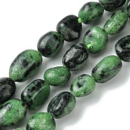 Natural Ruby in Zoisite Beads Strands, Oval, 5~11.5x6.5~8x5~6.5mm, Hole: 1~1.4mm, about 47pcs/strand, 15.75~15.94 inch(40~40.5cm)(G-G117-A02-03)