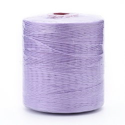 Waxed Polyester Cord for Jewelry Making, Flat, Lilac, 0.7mm, about 743.65 yards(680m)/roll(YC-F002-163)