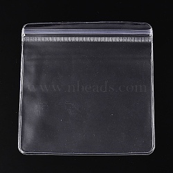 Transparent Plastic Zip Lock Bags, Self Seal Bags, Square, Clear, 10.9x10.9x0.15cm(ABAG-T011-02C)