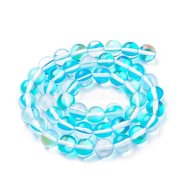Synthetic Moonstone Beads Strands(G-R375-8mm-B04)-5