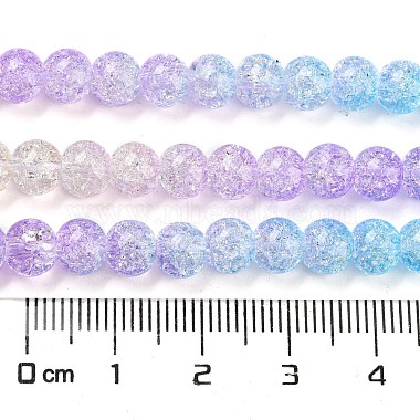 Spray Painted Crackle Glass Beads Strands(DGLA-C002-6mm-07)-5