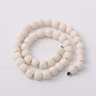 Natural Lava Rock Bead Strands(X-G-L435-03-10mm-11)-2