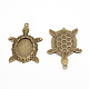 Alloy Pendant Cabochons Settings(PALLOY-WH0079-89AB-RS)-2