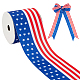 Independence Day Polyester Ribbon(OCOR-WH0078-18C)-1
