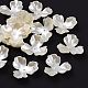3-Petal Flower ABS Plastic Imitation Pearl Bead Caps(OACR-R016-05)-1