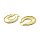 Латунные серьги-кольца для женщин(EJEW-F296-01G)-3