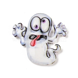 Hallowmas Opaque Resin Decoden Cabochons, Ghost, 29.5x30x5.5mm(RESI-M044-01B)