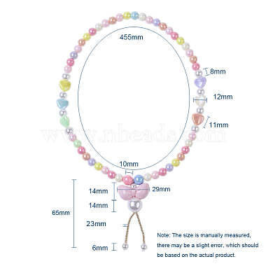 Kids Acrylic Pendant Necklaces(NJEW-JN02615-M)-6
