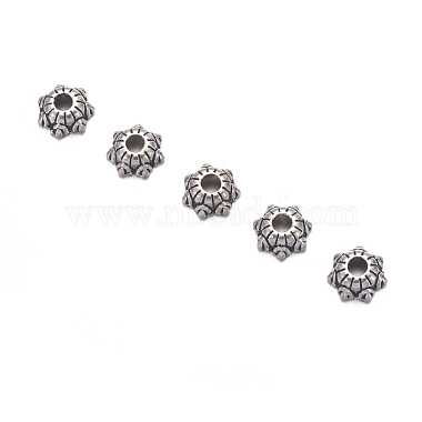 Perlas espaciadoras de plata tibetana(X-AA220-NF)-3