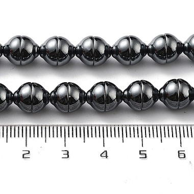 Synthetic Non-Magnetic Hematite Beads Strands(G-H303-B18)-4