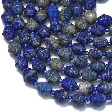 natürlichen Lapislazuli Perlenstränge(G-K389-D21-01)-3