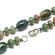 Natural Indian Agate Beaded Necklaces(NJEW-S390-12)-2