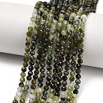 Natural Greeb Tourmaline Beads Strands, Gradient Color, Faceted, Round, 4mm, Hole: 0.6mm, about 100~101pcs/strand, 15.35~15.55''(39~39.5cm)(G-G302-A01-4mm)
