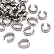 Tarnish Resistant 201 Stainless Steel Quick Link Connectors, Linking Rings, 13x10x4mm, Hole: 6x10mm(STAS-H052-2)