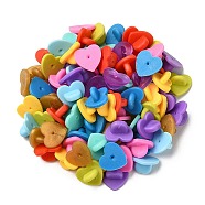 100Pcs 10 Colors Plastic Heart Lapel Pin Backs, Butterfly Clutch Pin Backings for Replacement Uniform Badge, Mixed Color, 14x14.5x8mm, Hole: 1mm, 10pcs/color(KY-YW0001-59)