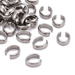 201 Stainless Steel Quick Link Connectors, Linking Rings, 13x10x4mm, Hole: 6x10mm(STAS-H052-2)