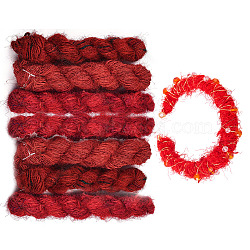 Nepal Pure Silk Cord, Round, FireBrick, 1~3mm, about 65.62 Yards(60m)/Bundle(OCOR-TAC0038-07C)