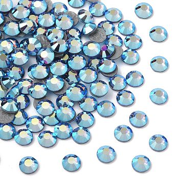 Preciosa&reg Crystal Hotfix Flatback Stones, Czech Crystal, Round(438 11 612 Chaton Rose VIVA 12 &reg), 20320 200 Blue Violet AB, SS6(1.9~2.1mm)