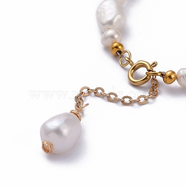Natural Baroque Pearl Keshi Pearl Beaded Bracelets(BJEW-JB05266-01)-3