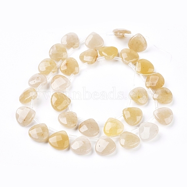 Natural Yellow Aventurine Beads Strands(G-G821-09A)-2