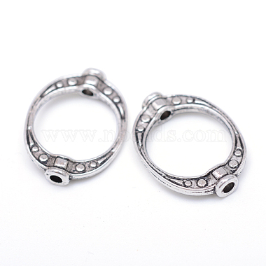 Antique Silver Donut Alloy Beads
