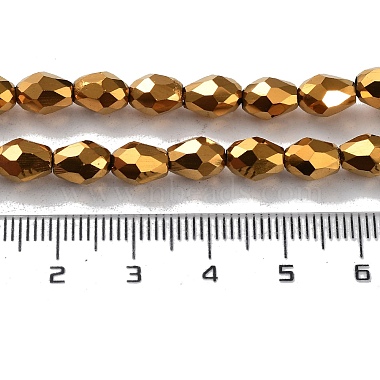 Chapelets de perles en verre électroplaqué(EGLA-R045-7x6mm-02)-3