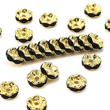 Brass Rhinestone Spacer Beads(RSB030NF-04G)-1