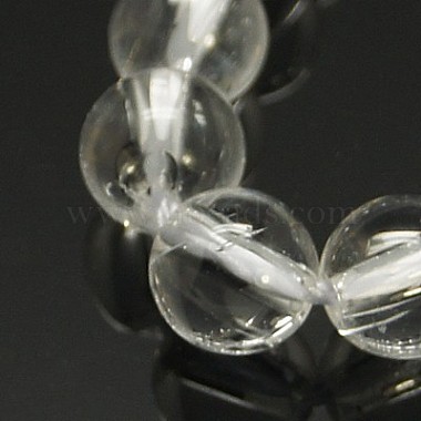 4mm Clear Round Quartz Crystal Beads