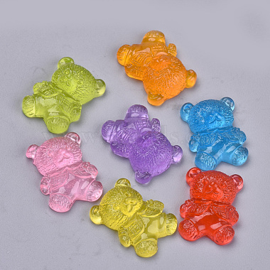 Mixed Color Bear Resin Cabochons