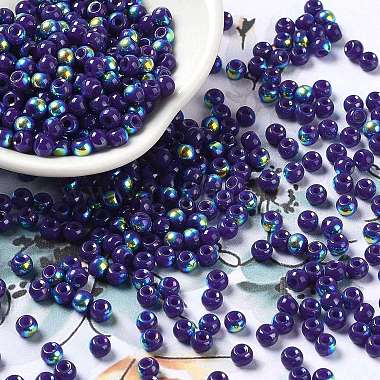 Dark Slate Blue Glass Beads
