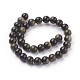 Chapelets de perles en obsidienne dorée naturelle(G-C076-6mm-5)-2