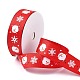 20 Yards Weihnachts-Weihnachtsmann-bedruckte Polyester-Ripsbänder(OCOR-K005-01A)-1