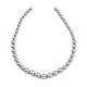 Electroplated Shell Pearl Graduated Beads Strands(BSHE-C011-04-03)-5