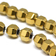 Electroplate Non-magnetic Synthetic Hematite Beads Strands(G-T061-50A)-3