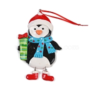 Christmas PVC Pendant Decorations, for Christmas Tree Hanging Ornaments, Penguin, 195mm(HJEW-S003-03F)