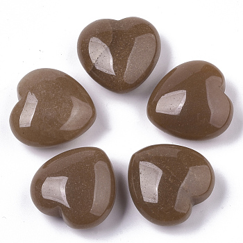 Natural Red Aventurine Healing Stones, Heart Love Stones, Pocket Palm Stones for Reiki Balancing, 29~30x30~31x12~15mm