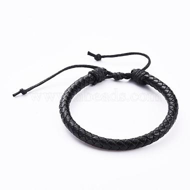 Adjustable Leather Cord Braided Bracelets(BJEW-JB04439-02)-3