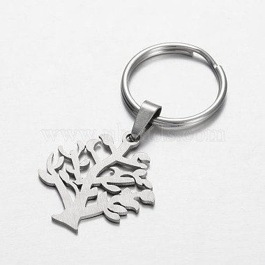 Stainless Steel Life of Tree Keychain(KEYC-JKC00047-02)-2