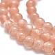Chapelets de perles de sunstone naturelle naturelles(G-K305-23-C)-3