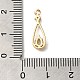 micro cuivres ouvrent pendentifs de zircons(KK-F865-18G)-3